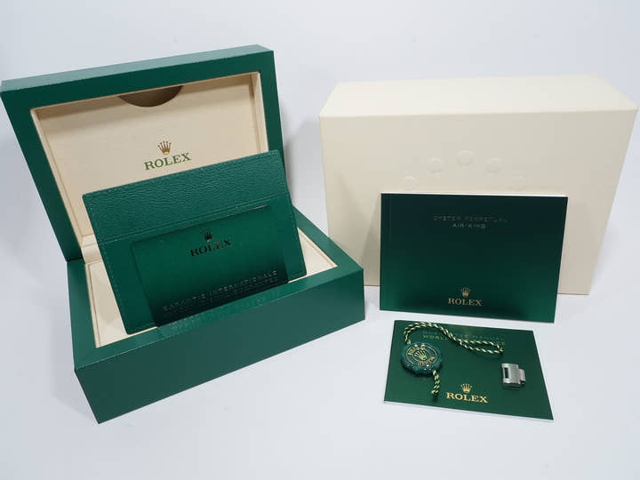 Rolex Air-King Ref. 116900 Stainless Steel Black Dial Oyster Bracelet Unused 9g43b5u6