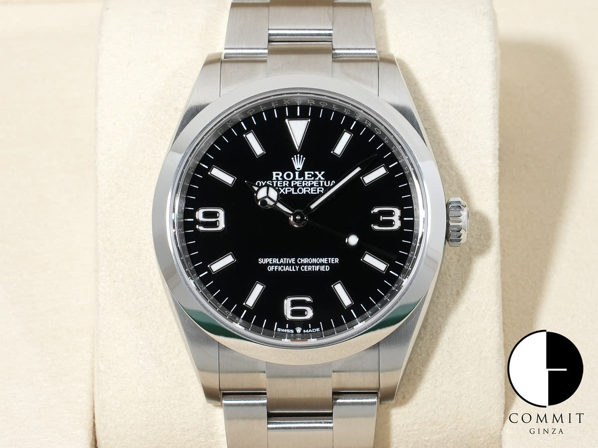 Rolex Explorer 36 Ref. 124270 Stainless Steel Black Dial Oyster Bracelet Unused dgkiphtv