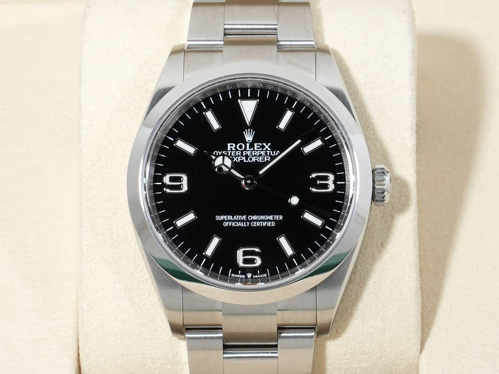 Rolex Explorer 36 Ref. 124270 Stainless Steel Black Dial Oyster Bracelet Unused dgkiphtv