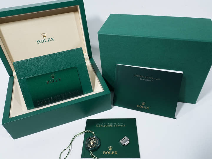 Rolex Explorer 36 Ref. 124270 Stainless Steel Black Dial Oyster Bracelet Unused dgkiphtv