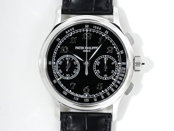 Patek Philippe Split-Seconds Chronograph Ref. 5370P-001 Platinum Black Enamel Dial Excellent Condition o9fz2oip
