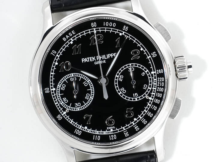 Patek Philippe Split-Seconds Chronograph Ref. 5370P-001 Platinum Black Enamel Dial Excellent Condition o9fz2oip