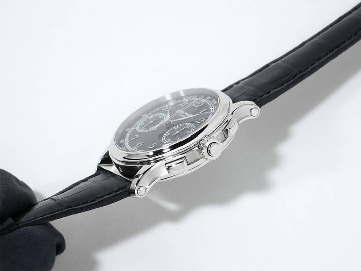 Patek Philippe Split-Seconds Chronograph Ref. 5370P-001 Platinum Black Enamel Dial Excellent Condition o9fz2oip