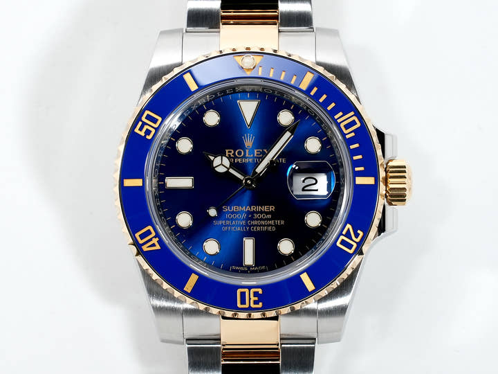 ロレックス サブマリーナー デイト Ref.116613LB ステンレススチール/イエローゴールド ブルー文字盤 美品 ikq88bha