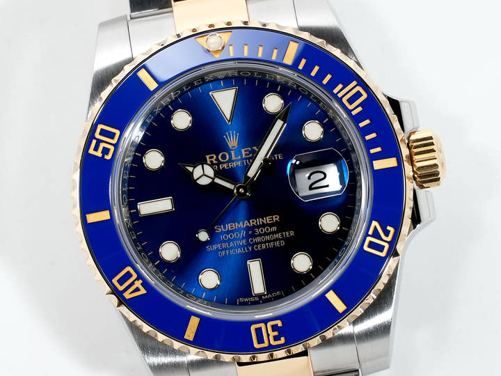 ロレックス サブマリーナー デイト Ref.116613LB ステンレススチール/イエローゴールド ブルー文字盤 美品 ikq88bha