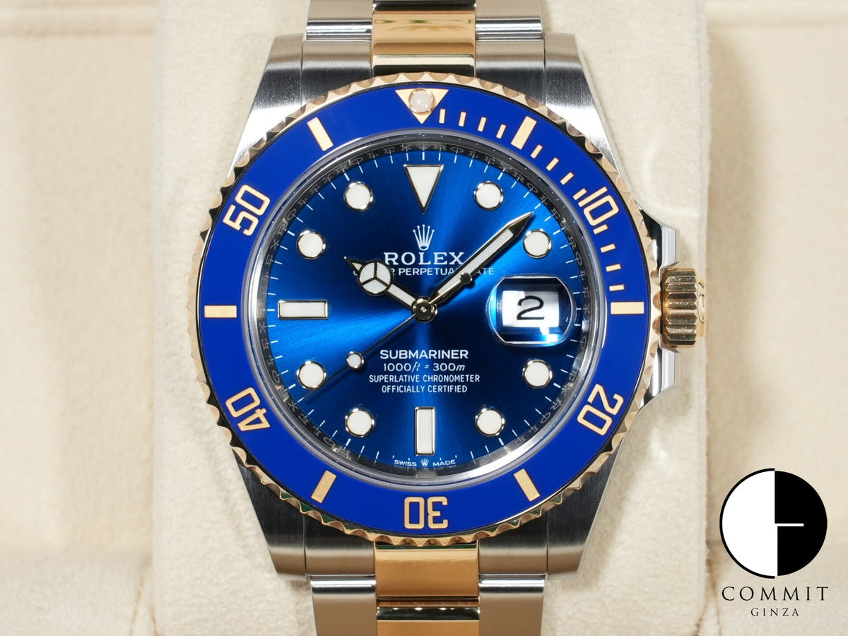 ロレックス サブマリーナー デイト Ref.126613LB ステンレススチール/イエローゴールド ブルー文字盤 美品 dczmnkoj
