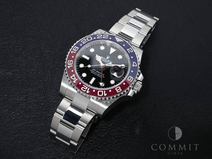 ロレックス GMTマスターII Ref.126710BLRO ステンレススチール ブラック文字盤 オイスターブレスレット 美品 mnefq32f