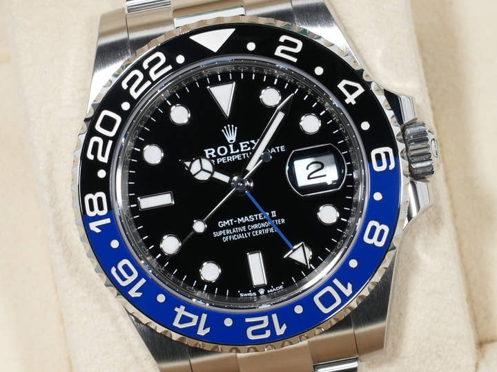 ロレックス GMTマスターII Ref.126710BLNR ステンレススチール ブラック文字盤 オイスターブレスレット 美品 vckb3reh