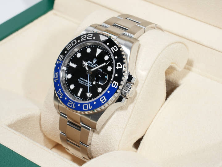 ロレックス GMTマスターII Ref.126710BLNR ステンレススチール ブラック文字盤 オイスターブレスレット 美品 vckb3reh