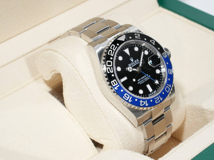 ロレックス GMTマスターII Ref.126710BLNR ステンレススチール ブラック文字盤 オイスターブレスレット 美品 vckb3reh