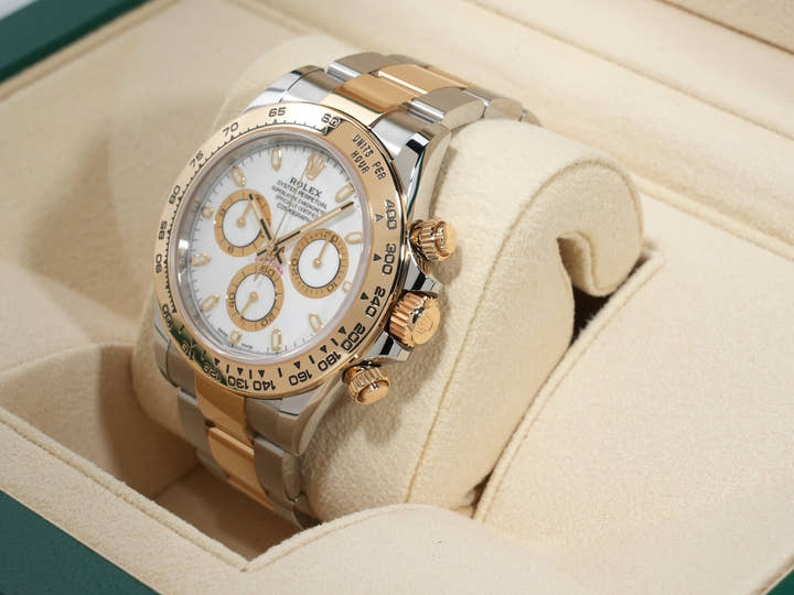 ロレックス デイトナ Ref.116503 ステンレススチール/イエローゴールド ホワイト文字盤 美品 3xdyuyvj