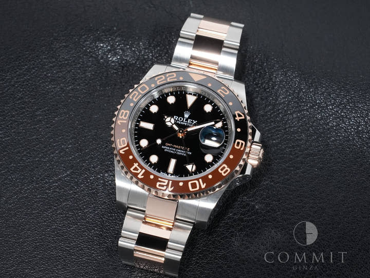 ロレックス GMTマスターII Ref.126711CHNR ステンレススチール/エバーローズゴールド ブラック文字盤 オイスターブレスレット 美中古 i33gkcka