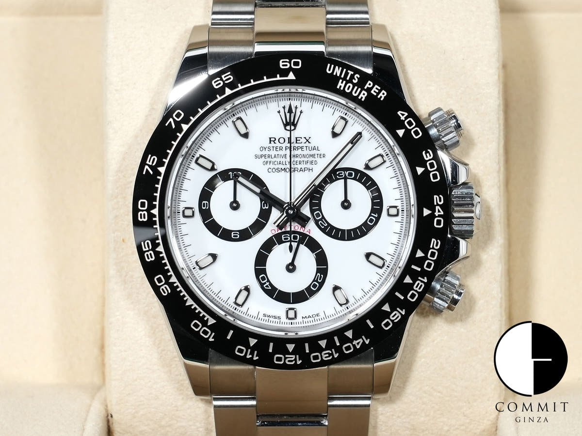 ロレックス デイトナ Ref.116500LN ステンレススチール ホワイト文字盤 美中古 sd7rucdd