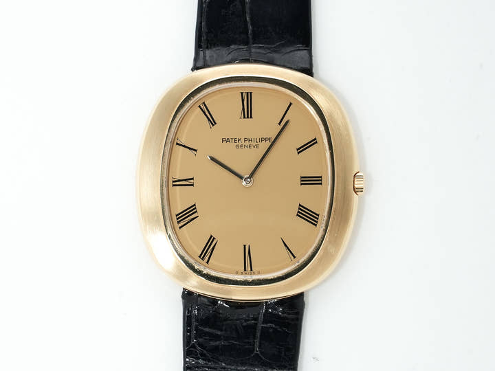 パテックフィリップ ゴールデンエリプス Ref.3589J イエローゴールド シャンパンゴールド文字盤 中古 jif9k4kf