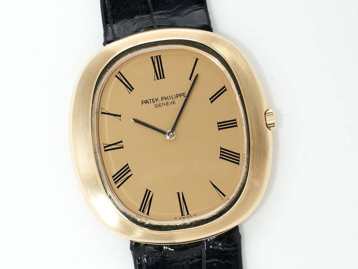 パテックフィリップ ゴールデンエリプス Ref.3589J イエローゴールド シャンパンゴールド文字盤 中古 jif9k4kf