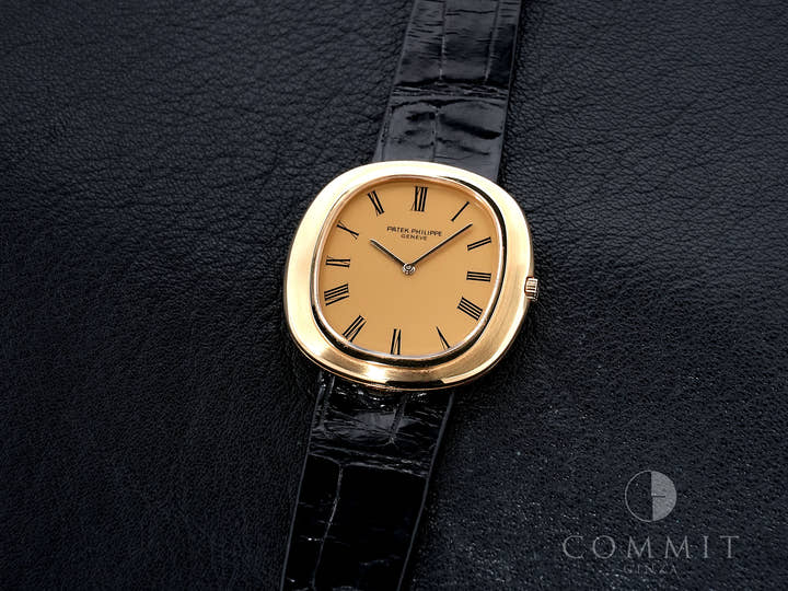 パテックフィリップ ゴールデンエリプス Ref.3589J イエローゴールド シャンパンゴールド文字盤 中古 jif9k4kf