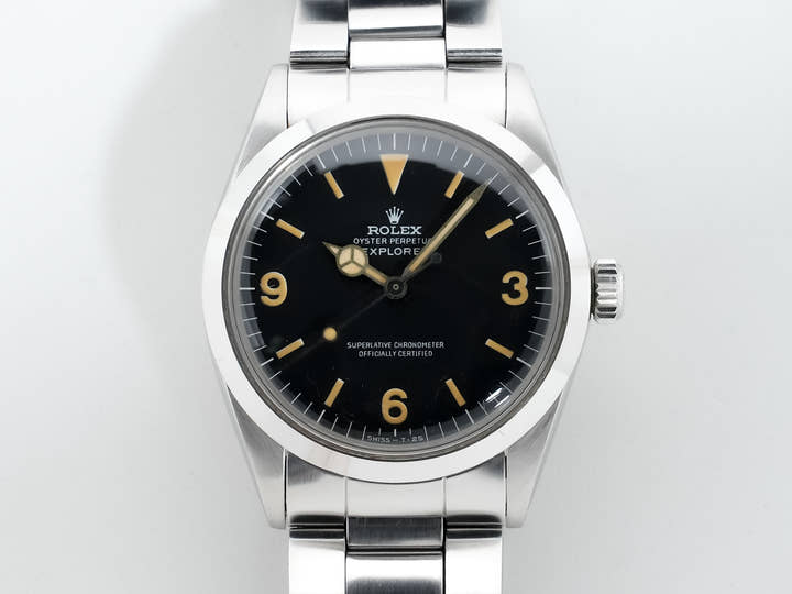 ロレックス エクスプローラーI Ref.1016 ステンレススチール ブラック文字盤 中古 8h4merhz