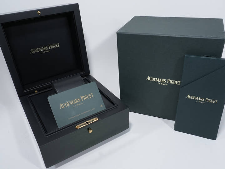 オーデマピゲ ロイヤルオーク オフショア クロノグラフ Ref.26405CG.OO.A004CA.01 セラミック グレーxブルー文字盤 美品 8ptsvypa