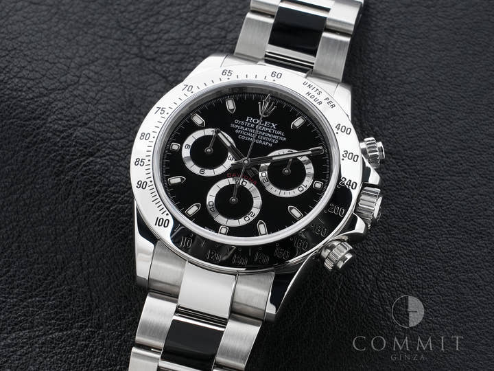 Rolex Daytona Ref. 116520 Stainless Steel Black Dial Excellent Condition 7wtz23ik