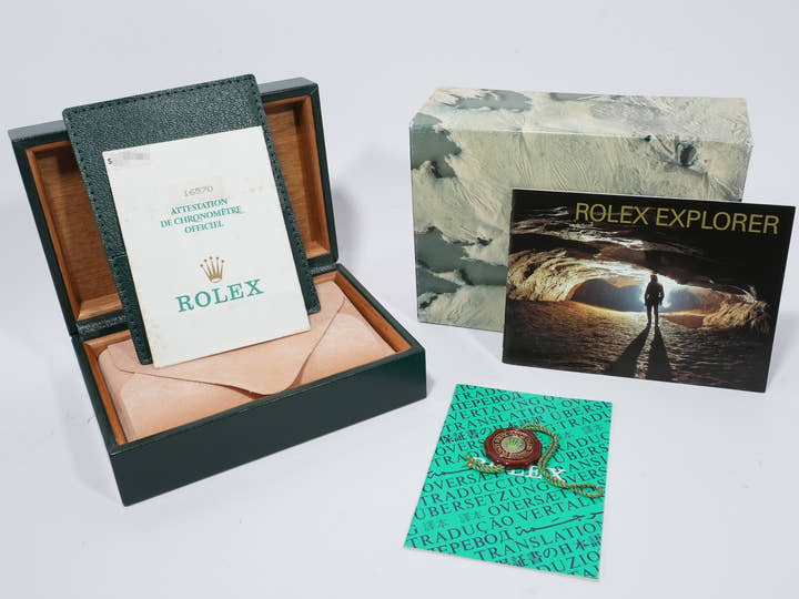 ロレックス エクスプローラーII Ref.16570 ステンレススチール ブラック文字盤 オイスターブレスレット 美中古 fucf549r