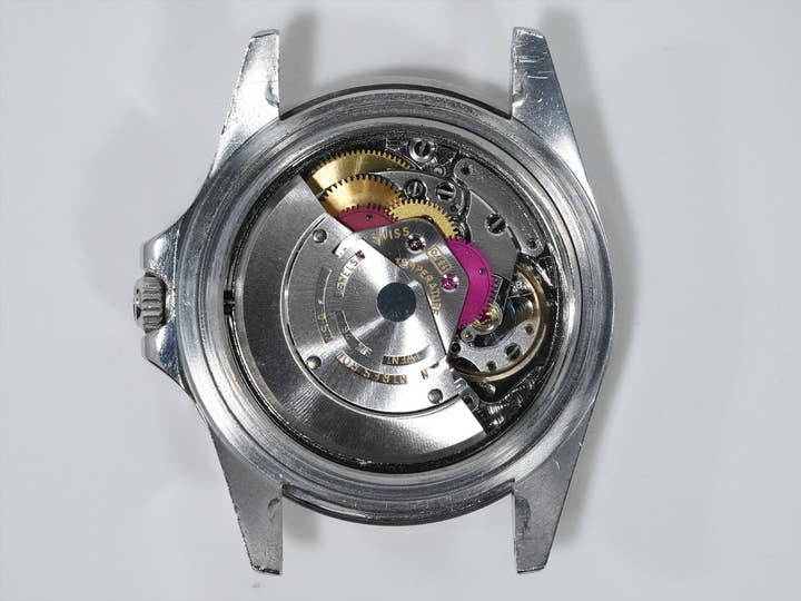 Pre-owned Rolex GMT-Master Ref. 1675 Stainless Steel with Black Dial and Oyster Bracelet (kwnjg8zj)