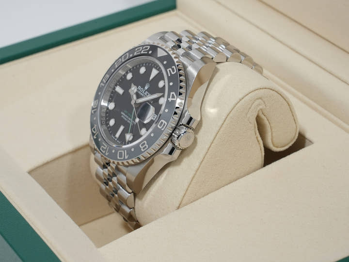 ロレックス GMTマスターII Ref.126710GRNR ステンレススチール ブラック文字盤 ジュビリーブレスレット 未使用 rtbna7ih