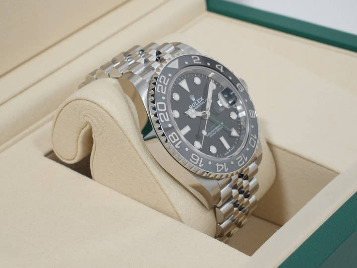 ロレックス GMTマスターII Ref.126710GRNR ステンレススチール ブラック文字盤 ジュビリーブレスレット 未使用 rtbna7ih