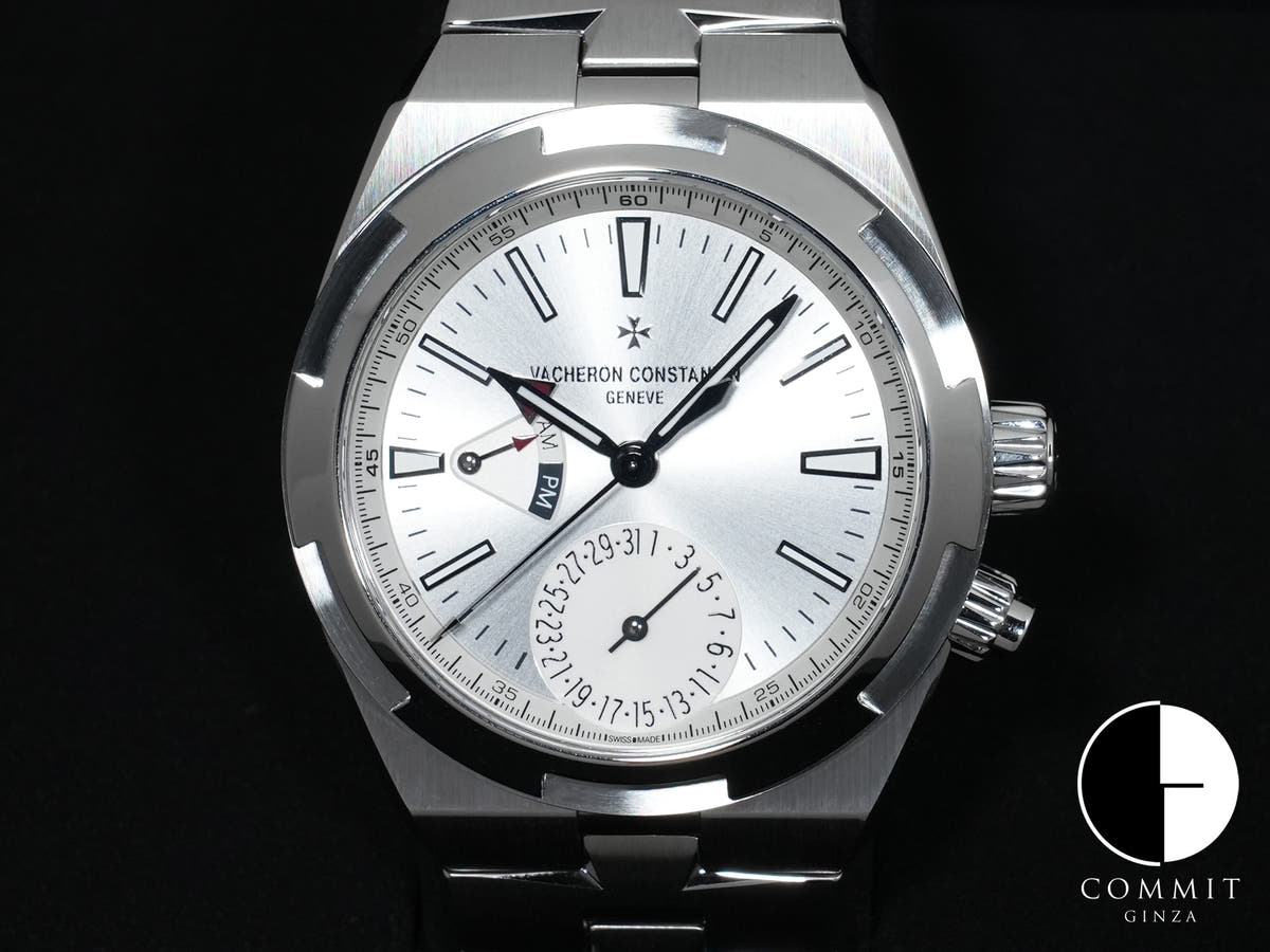 ヴァシュロンコンスタンタン オーヴァーシーズ デュアルタイム Ref.7900V/110A-B333 ステンレススチール シルバー文字盤 極美品 mamsi2bt