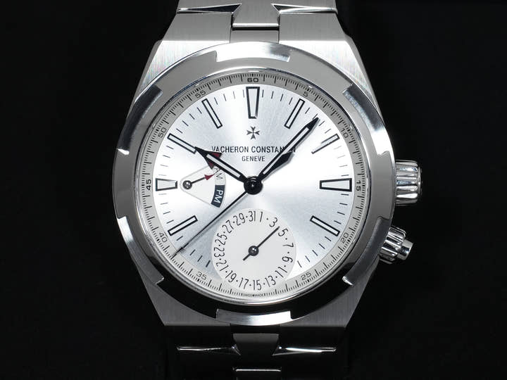 ヴァシュロンコンスタンタン オーヴァーシーズ デュアルタイム Ref.7900V/110A-B333 ステンレススチール シルバー文字盤 極美品 mamsi2bt