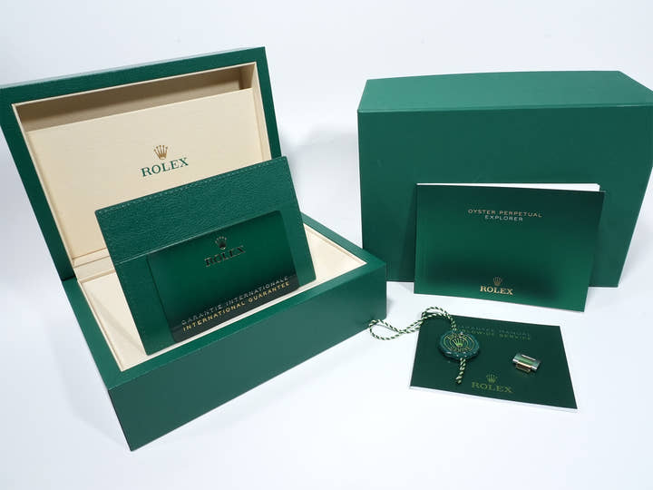 ロレックス エクスプローラー36 Ref.124273 ステンレススチール/イエローゴールド ブラック文字盤 オイスターブレスレット 極美品 jn37i798