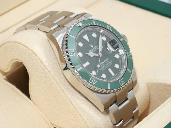 ロレックス サブマリーナー デイト Ref.116610LV ステンレススチール グリーン文字盤 美品 z5f94n2t