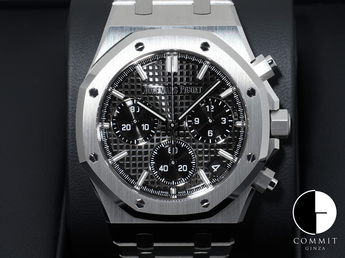 オーデマピゲ ロイヤルオーク クロノグラフ 50周年記念 Ref.26240ST.OO.1320ST.02 ステンレススチール ブラック文字盤 美中古 fj6963ca