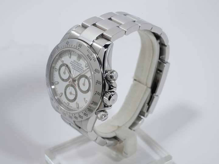 Pre-owned Rolex Daytona Ref. 116520 Stainless Steel White Dial kjxovadx