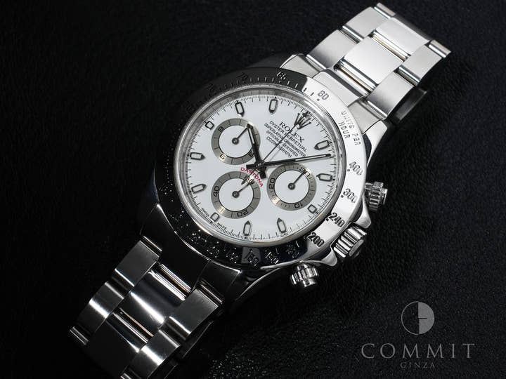Pre-owned Rolex Daytona Ref. 116520 Stainless Steel White Dial kjxovadx
