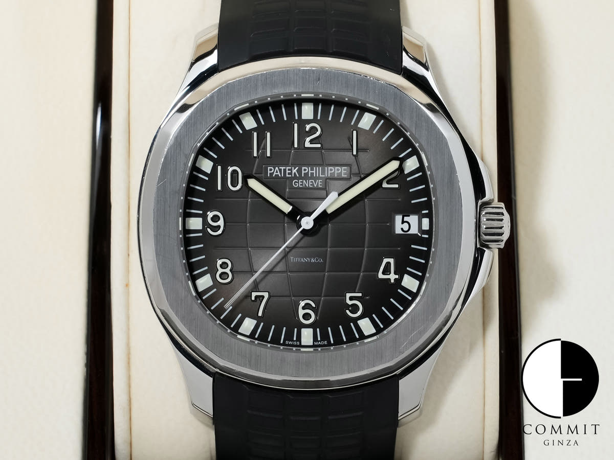 パテックフィリップ アクアノート TIFFANY&CO. Ref.5167A-001 ステンレススチール ブラック文字盤 中古 7vyvyy6u