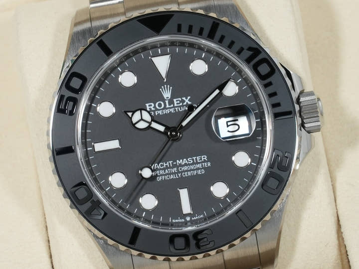 ロレックス ヨットマスター42 Ref.226627 RLXチタン ブラック文字盤 未使用 y49j6tjy