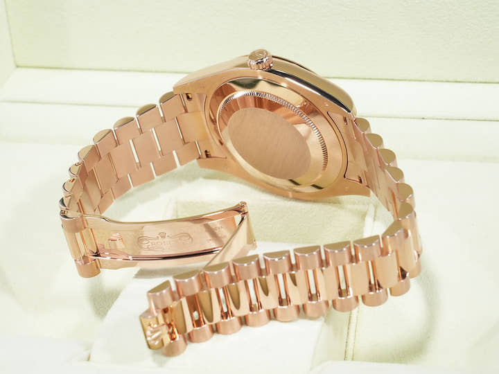 ロレックス デイデイトII Ref.218235 エバーローズゴールド チョコレート文字盤 美中古 osstmfaj