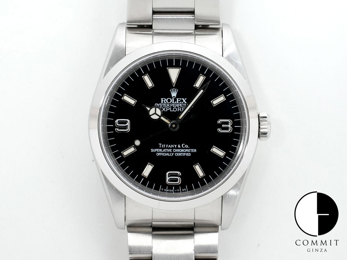 ロレックス エクスプローラーI Ref.14270 ステンレススチール ブラック文字盤 オイスターブレスレット 中古 jm6qrzvg