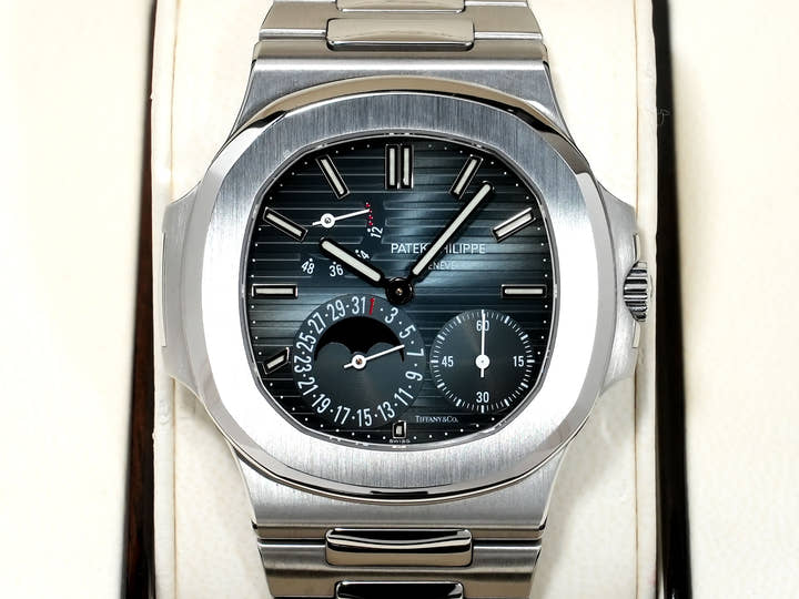 パテックフィリップ ノーチラス プチコンプリケーション TIFFANY&CO. Ref.5712/1A-001 ステンレススチール ブルー文字盤 中古 ypbg8vpd