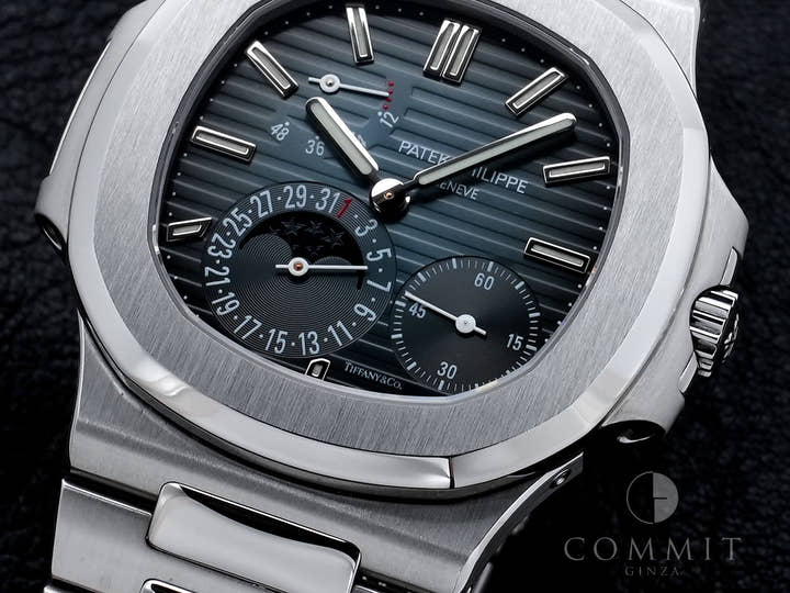 パテックフィリップ ノーチラス プチコンプリケーション TIFFANY&CO. Ref.5712/1A-001 ステンレススチール ブルー文字盤 中古 ypbg8vpd