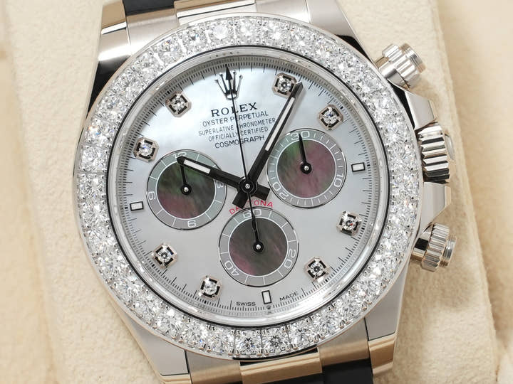 Rolex Daytona Ref. 126589RBR White Gold Mother-of-Pearl with White/Black Dial Unused mviskyxa
