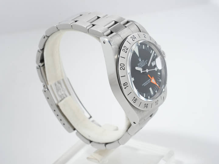 ロレックス エクスプローラーII Ref.1655 ステンレススチール ブラック文字盤 オイスターブレスレット 中古 fn3vvsp6