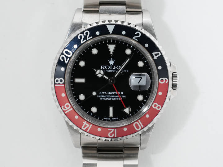 Rolex GMT-Master II Ref. 16710 Stainless Steel Black Dial Oyster Bracelet Pre-owned ijo5o7po