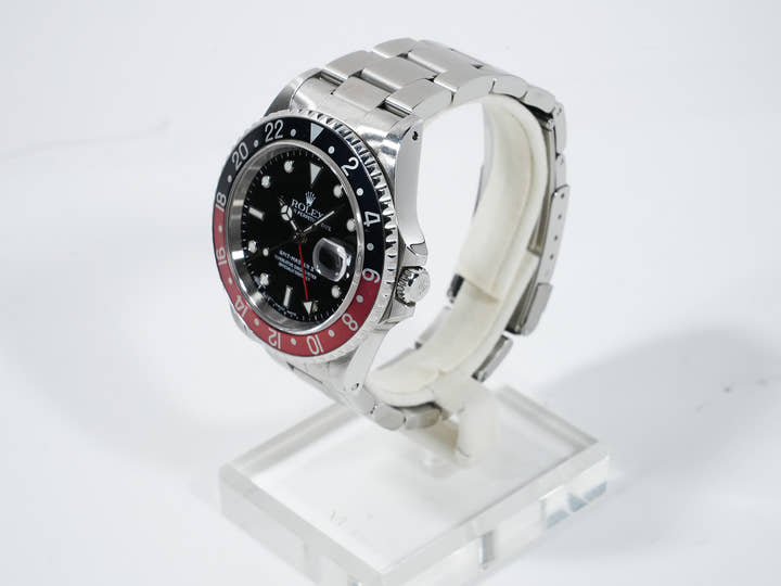 Rolex GMT-Master II Ref. 16710 Stainless Steel Black Dial Oyster Bracelet Pre-owned ijo5o7po