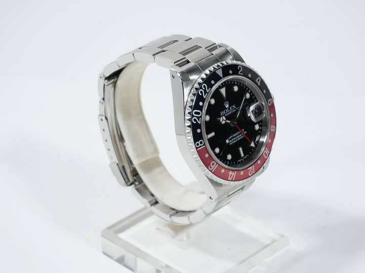 Rolex GMT-Master II Ref. 16710 Stainless Steel Black Dial Oyster Bracelet Pre-owned ijo5o7po