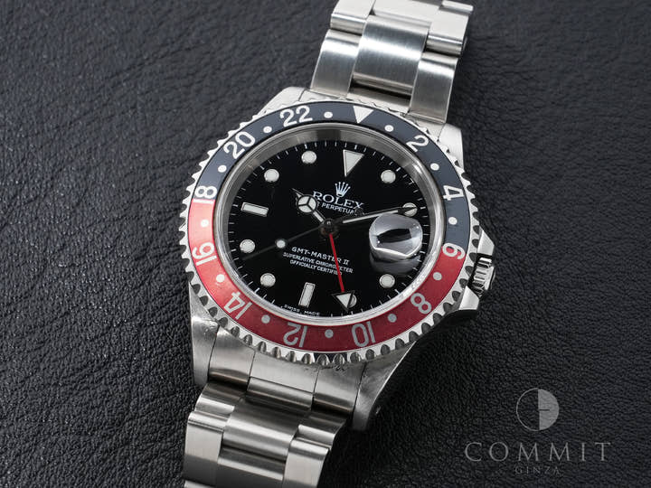 Rolex GMT-Master II Ref. 16710 Stainless Steel Black Dial Oyster Bracelet Pre-owned ijo5o7po