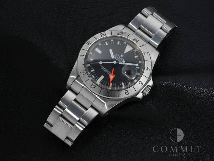 ロレックス エクスプローラーII Ref.1655 ステンレススチール ブラック文字盤 オイスターブレスレット 中古 u8in292o