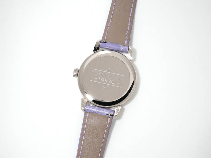 Patek Philippe Calatrava Grand Exhibition Tokyo 2023 Ref. 7127G-010 White Gold Lilac Tone (Purple) Dial Unused 4xqjazwh