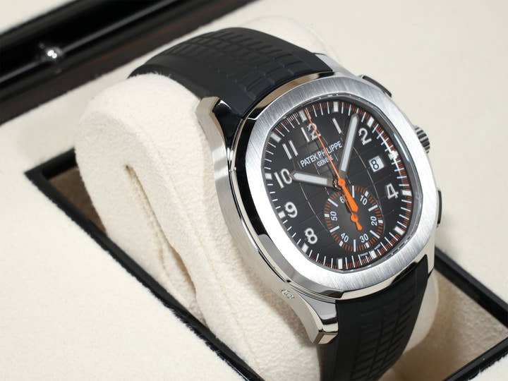 パテックフィリップ アクアノート クロノグラフ Ref.5968A-001 ステンレススチール ブラック文字盤 美中古 hxysfr8f