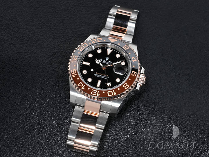 ロレックス GMTマスターII Ref.126711CHNR ステンレススチール/エバーローズゴールド ブラック文字盤 オイスターブレスレット 美中古 6eaeb3jw